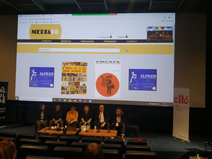 StephaneLastere's tweet photo. #RIBD @CiteBd
comment le numérique peut-il contribuer à valoriser le patrimoine de la #BD ?
Pierre Pulliat @NvelleAquitaine
Antoine Sausverd @GallicaBnF
Catherine Ferreyrolle @CiteBd
Jean-Paul Gabilliet MediaBD
avec présentation #BDNF @laBnF @dmnryl
Anim : Samuel Levêque https://t.co/zrMw5e9qG1
