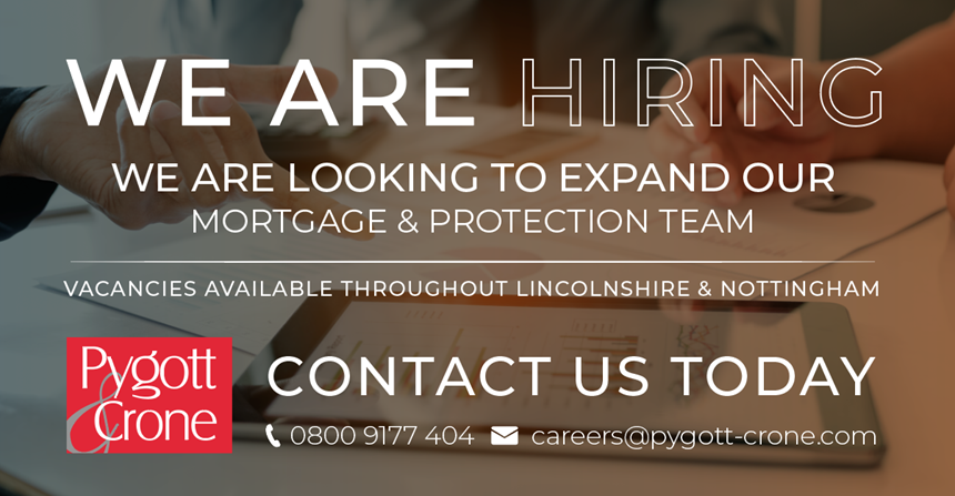 PygottandCrone's tweet photo. WE ARE HIRING! 🔴 🤝 

Are you a qualified and experienced Mortgage Adviser, who wants to join a busy motivated team with access to a fantastic source of leads? 

We have vacancies in Nottingham, Boston and Grantham. Visit https://t.co/e04iqeBmBb  for further details ✅ https://t.co/5wbLMqccjD