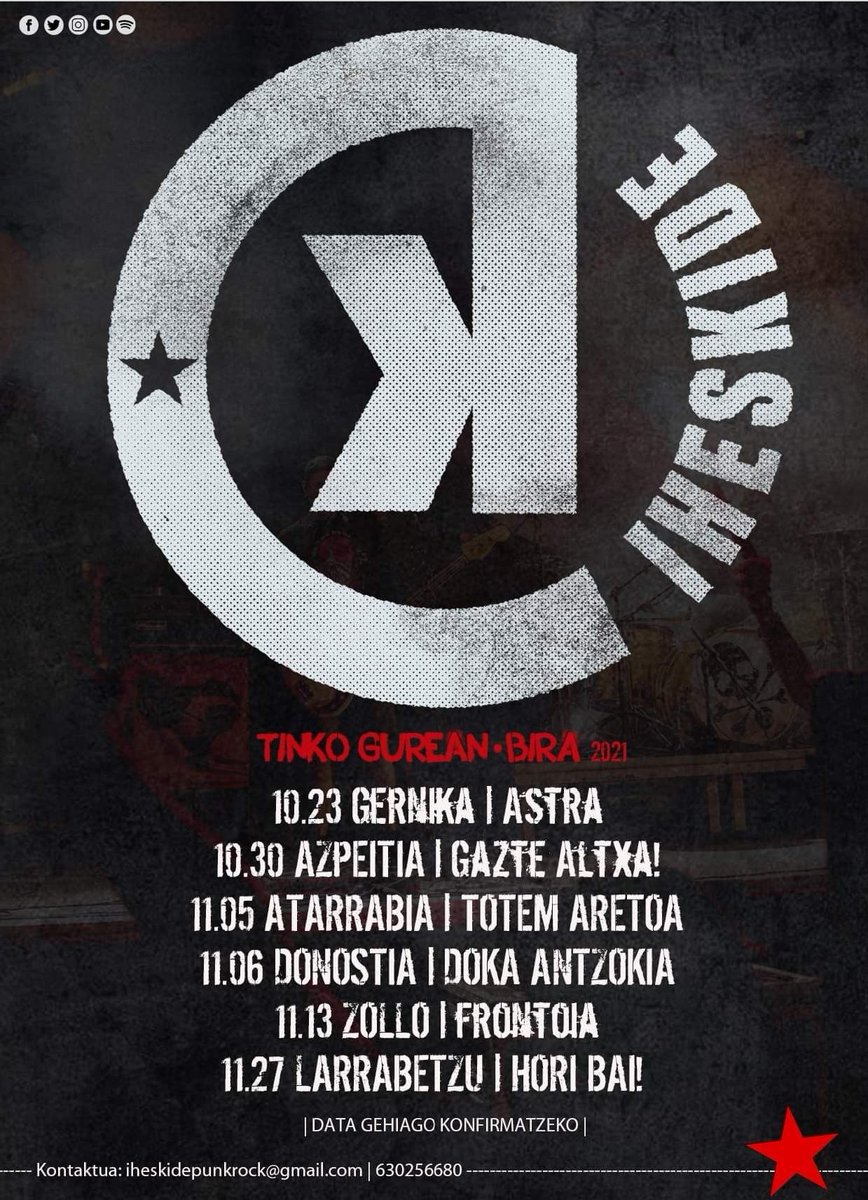 🔥𝗚𝗢𝗚𝗢 𝗟𝗔𝗧𝗭𝗔𝗞!!!🔥

#tinkogurean 
#punkrockataborroka 
#rockazainetanpunkaizaeranborrokabihotzean