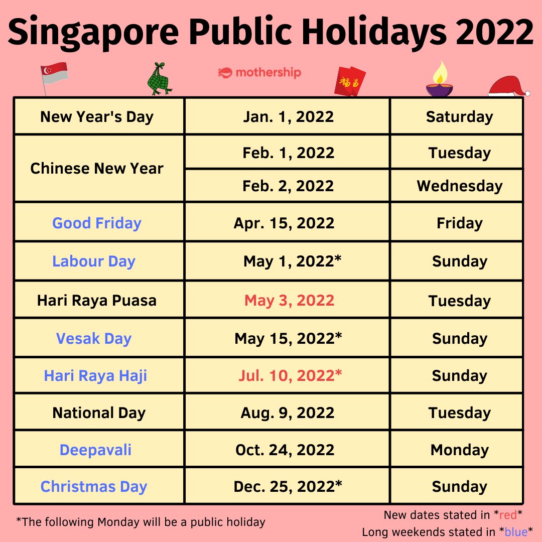 Singapore public holiday 2021