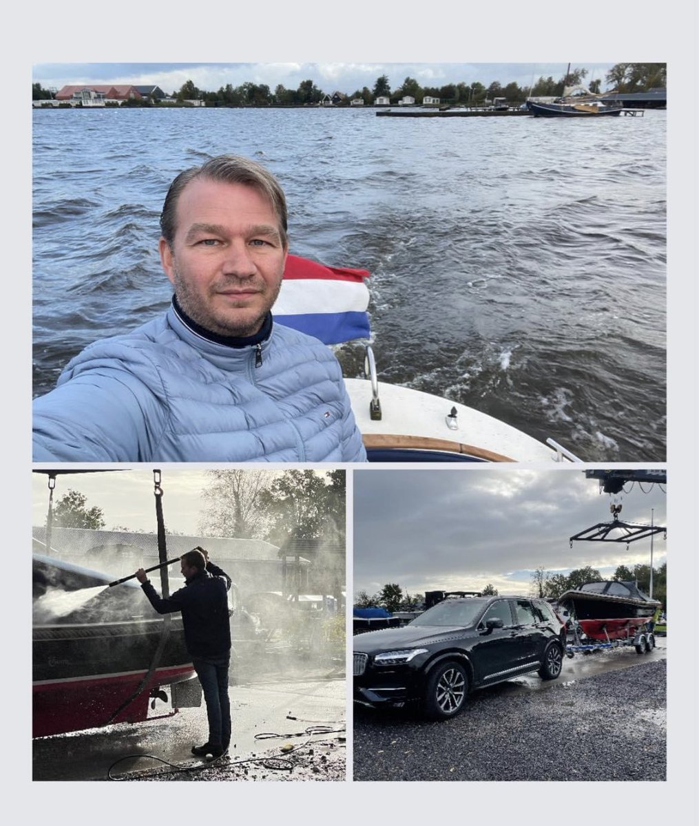martin_vd_sluis's tweet photo. Bootje weer uit het water en in de winterstalling😀 en dat op deze herfstachtige dag🍂🍁💨

#plasmamade #vikicks #wato #sloepje #staphorst https://t.co/Gn8dsRznK5