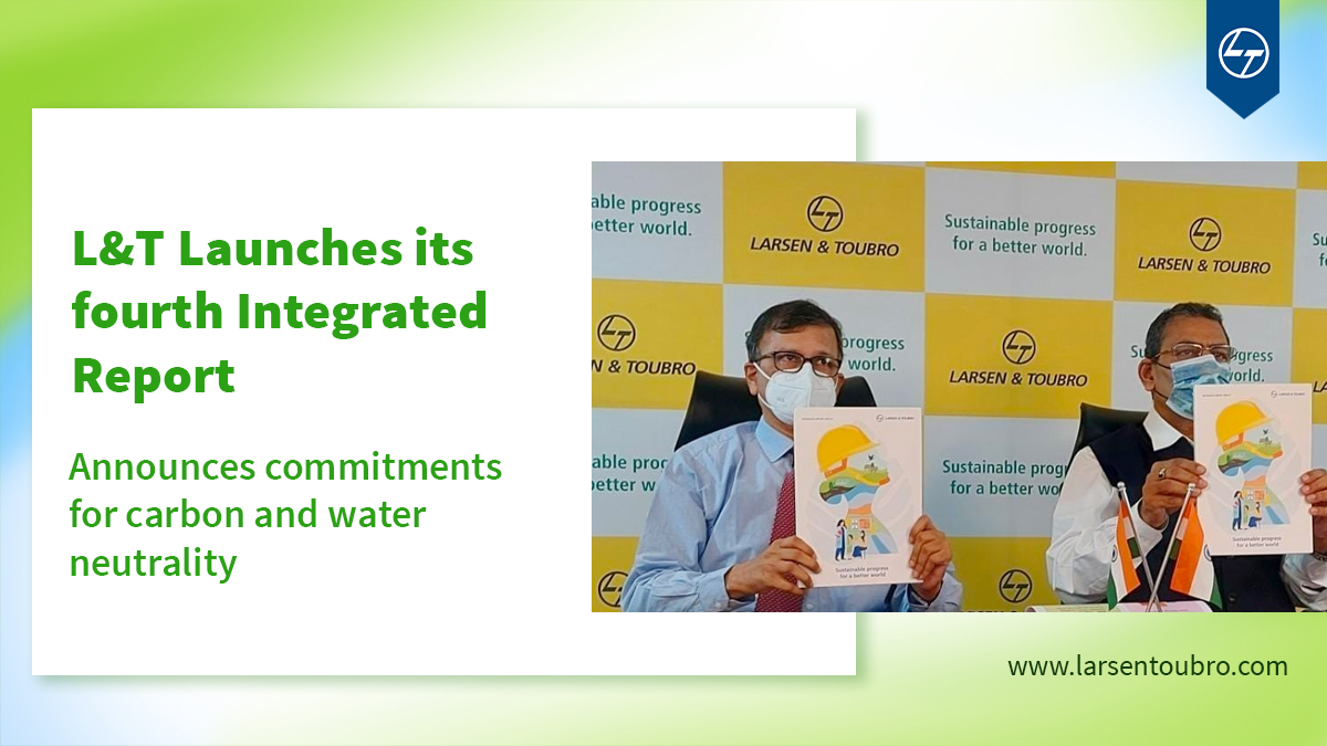 larsentoubro's tweet photo. Larsen &amp; Toubro today reaffirmed its commitment to integrate its ESG goals with business targets and is working towards becoming a ‘Net Zero’ company.
https://t.co/0uU8d9WUUx
#LarsenToubroNews #LnTIntegratedReport #TechnologyForSustainableGrowth https://t.co/TjKxSG22UE