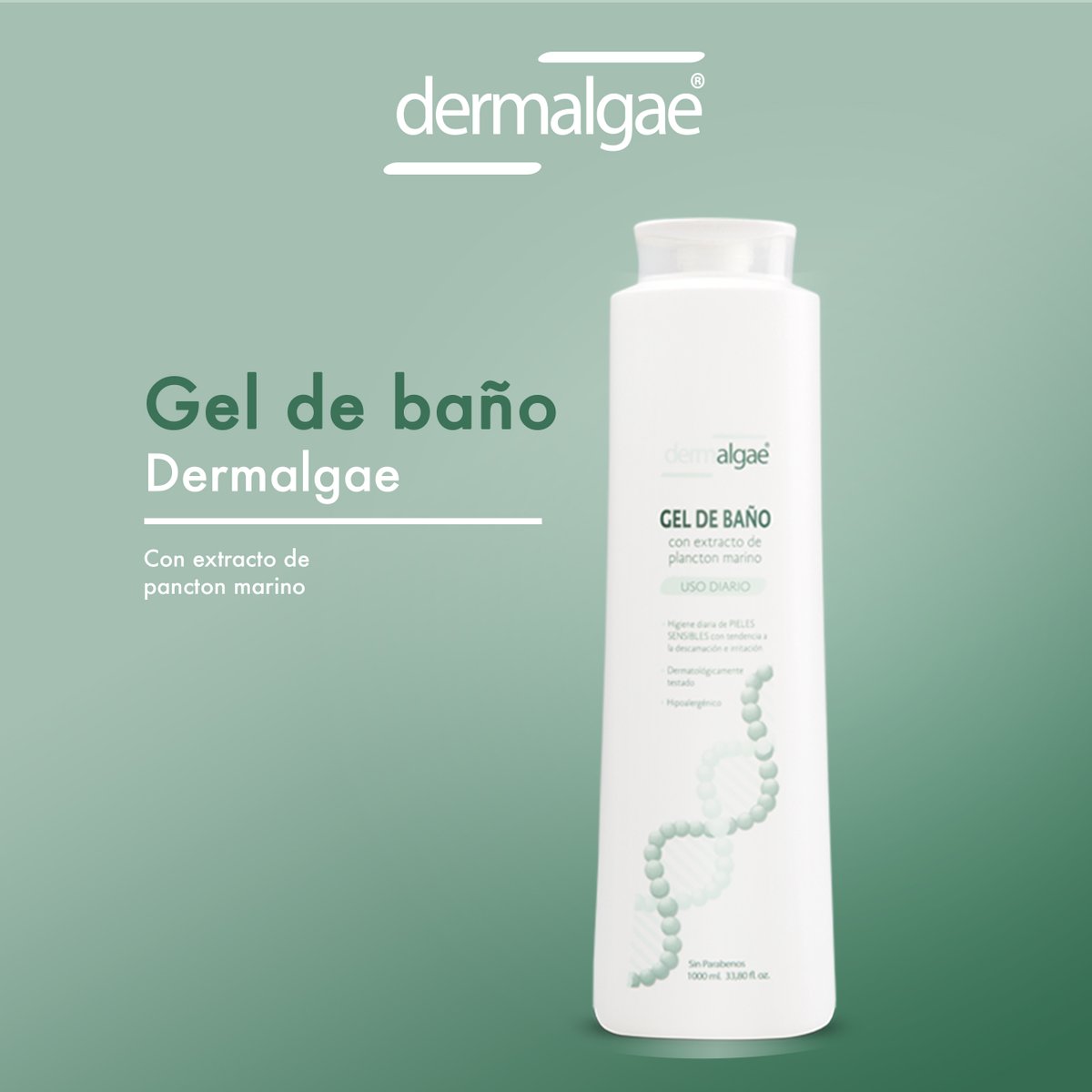dermalgae's tweet image. Gel de Baño Dermalgae, de uso diario para el mantenimiento de la piel seca y con picor 😍
dermalgae.com