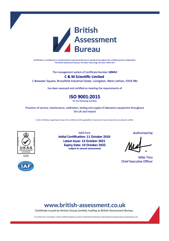 Our ISO 9001:2015, ISO 14001:2015 and ISO 45001:2018 certifications have been updated, see all our certificates on our accreditations page: lnkd.in/dvRAbrSD #UKAS #calibration #laboratory #laboratoryequipment