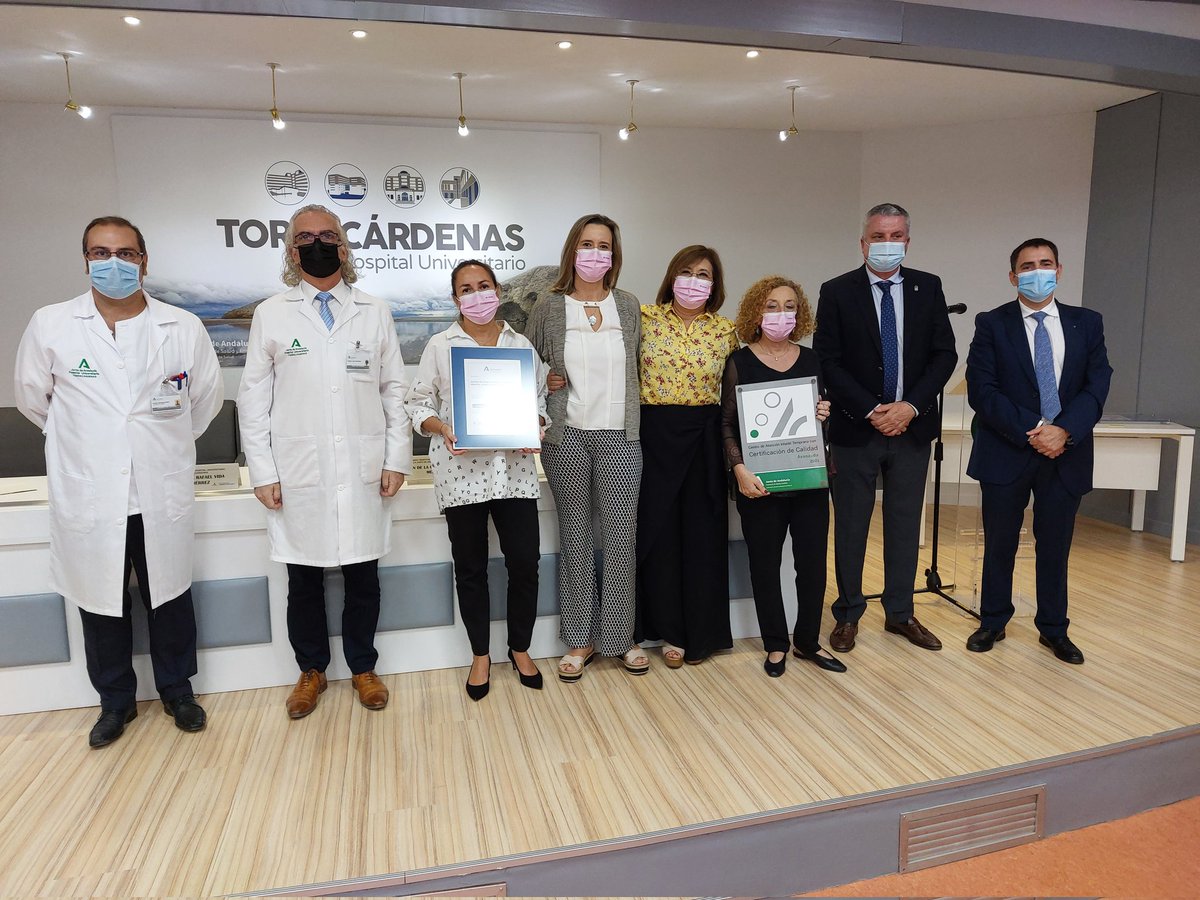 calidadACSA's tweet photo. Entrega de la certificación @calidadACSA al centro de atención infantil temprana del Hospital @Vithas Virgen del Mar.  ¡Enhorabuena! https://t.co/aeMznXB6XS