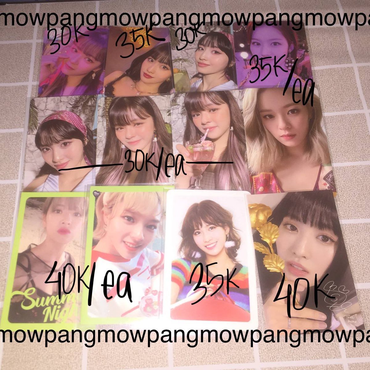 reneshoned's tweet photo. (help rt) wts want to sell lfb (ina only)

— twice, miyeon &amp; suho photocards

if take >2 get some extras for free!

- price on pic and negotiable!
- shopee freeong xtra
- all fees are included
- dom jkt

• cek status barang sebelum dm, thankyou

status : https://t.co/a6ZeV0Ja5y https://t.co/6OAcBtsnMW
