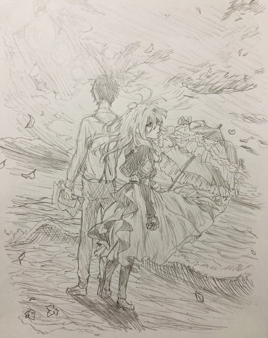 rkgk
愛する人へ送る、最後の手紙。
 #模写  #ヴァイオレット・エヴァーガーデン  #絵描きさんと繋がりたい 