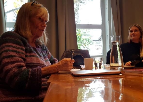 gnathalies's tweet photo. Consulting with our artistic consult. Team #123startexploring is hotting up #sfvstart @sfv_forening 
In the image: Antonia Ringbom &amp; Elin Sundell. https://t.co/ps0WE8iggJ
