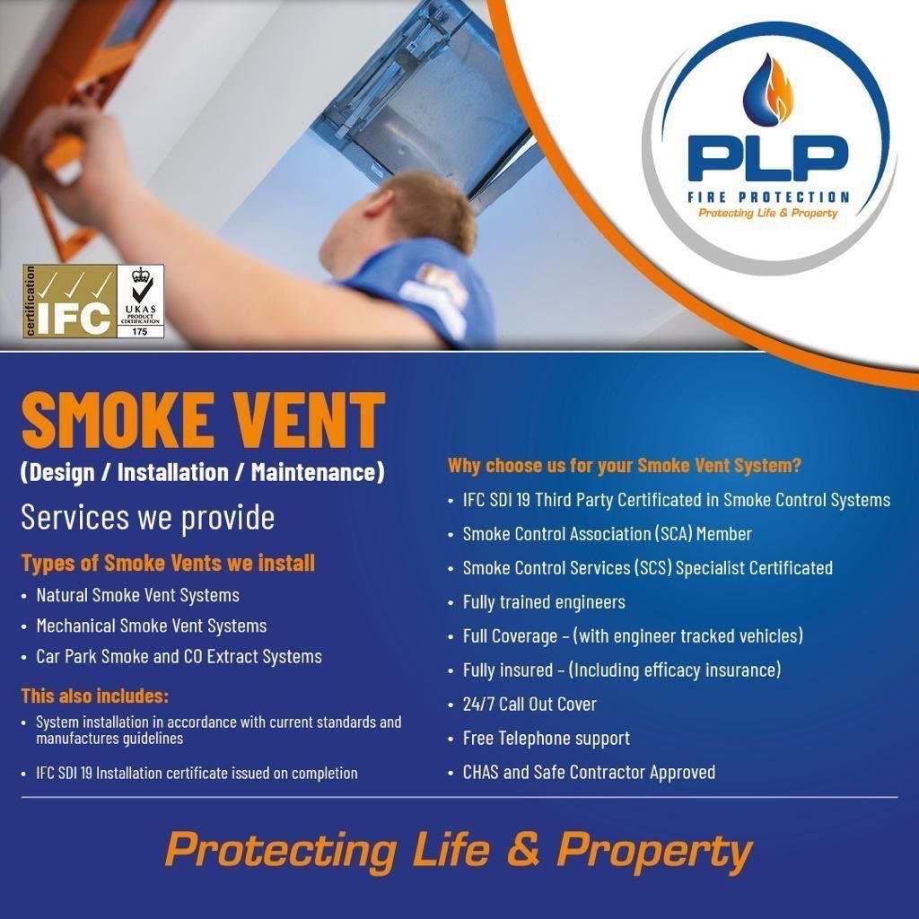 Smoke control systems installed and maintained.

We are IFC SDI 19 Third Party Certificated and members of the Smoke Control Association 

International Fire Consultants Smoke Control Association 

#firesafety #aov #propertymanagers #facilitymanagers