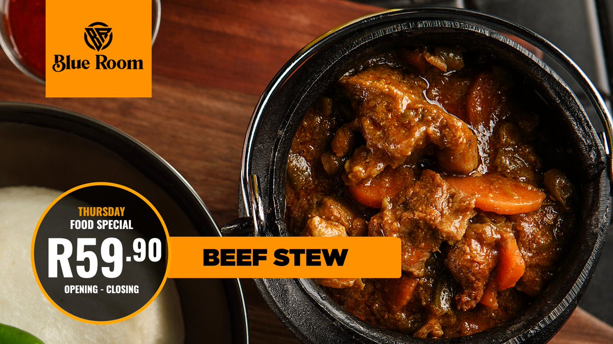 BlueRoomHat's tweet image. #OPENforSERVICE
✅The weekend epitome
✅Home of master chefs
✅Good food specialists
✅Exclusivity in hospitality
✅Ease into unparalleled relaxation
✅The more the merrier!!
✅The BLUEROOM -faisons la fête!
BEEF STEW ON SPECIAL!!