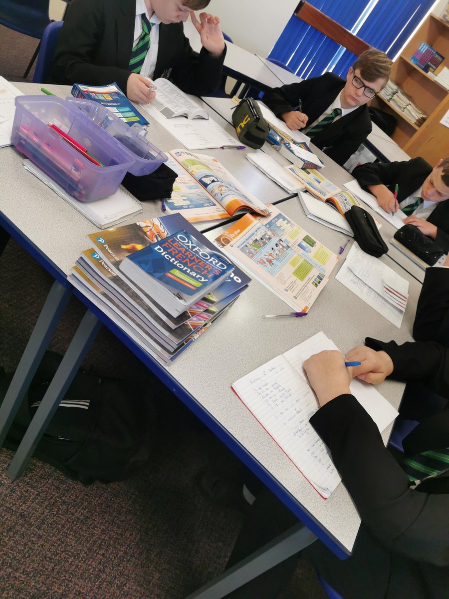 SJN_MFL's tweet photo. Wow some awesome work from Y8 French groups this morning with Ms Wharton. Studying french poetry then creating some beautiful poems in French . https://t.co/ItKZagTk1I