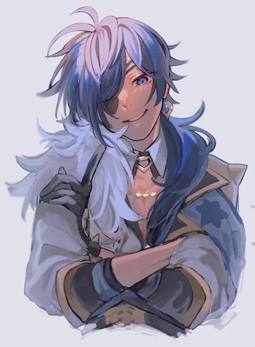 ガイアとディルック落書き 