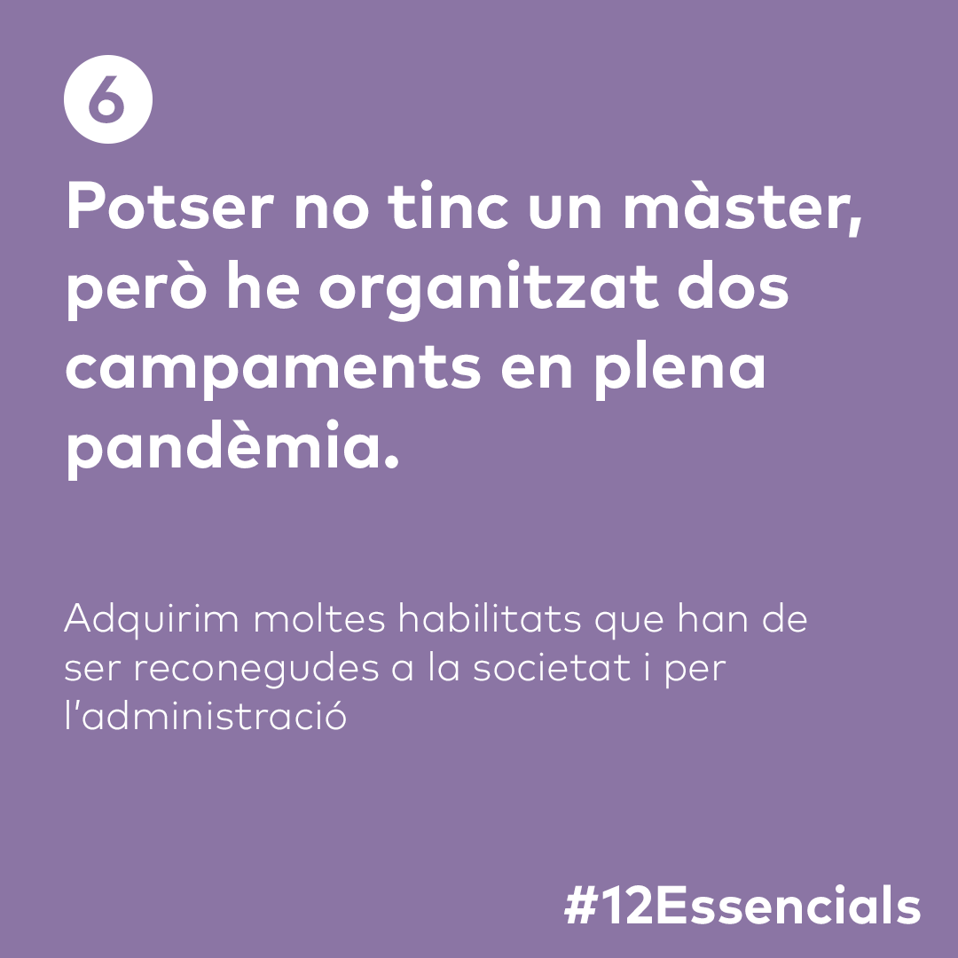 cnjcat_'s tweet photo. 📢 #12Essencials per tenir el reconeixement, de tota mena, que l'associacionisme educatiu mereix. https://t.co/km0e3uR4o9