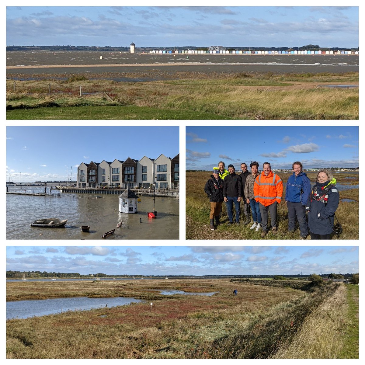 Great day out for some members of the @ThamesEstPart Dredging Liaison Group thanks to @bseaharbour & @Exo_Env to see #saltmarsh #restoration through #beneficialreuse of dredged sediment. Beautifully done, the kind of nature based solution we need for #coastal #climate #resilience