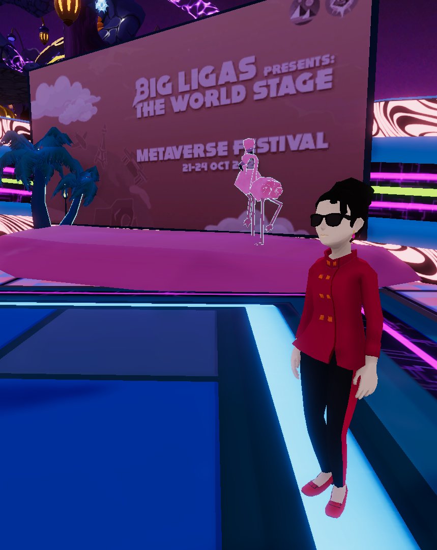 PunkyMetaverse's tweet photo. I'll be enjoying the #MetaverseFestival this days in @decentraland 

If you see me...
SMILE! 😁😁😁😁 https://t.co/n065TTXY8J