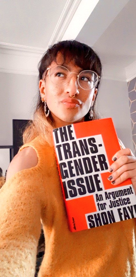 FINALLY!
Can't wait to read this masterpiece!
I shall be returning with wisdom and transures (trans treasures) for y'all don't u worry🤘🏽🏳️‍⚧️💜 
@shonfaye you are an icon. 
Periodt. 
#thetransgenderissue #trans #queer #LGBTQIA #books #writer #nonbinary