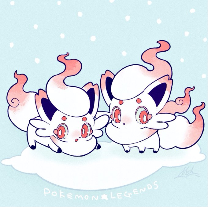 ヒスイゾロアかわいすぎる☃️ 