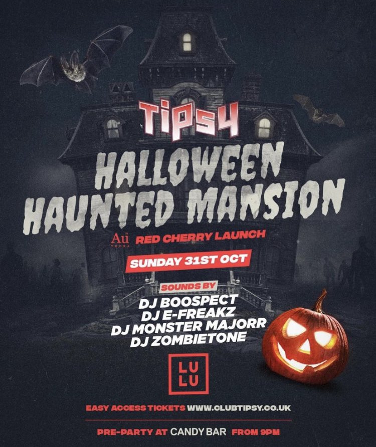 HALLOWEEEEEN, we got you 🤝🤝🤝 pre party from 9pm at Candy Bar next door 🍭