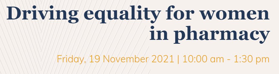 rc_pharm's tweet photo. Join us for our upcoming event to discuss a range of topics, such as the importance of male allyship, women's health and issues currently challenging our profession.
Friday 19 November | 10am - 1:30pm
Open to all - book now: https://t.co/ybrZVDxmXL
#RPSIandD #RPSEvents https://t.co/bm4c4XQA2T