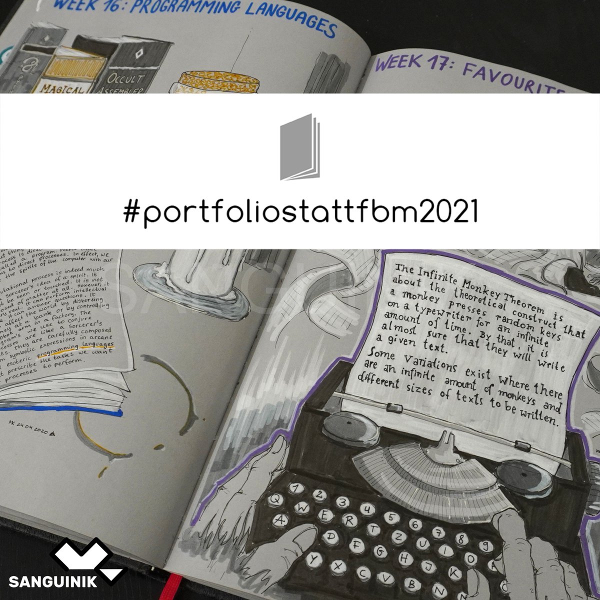 SanguinikDE's tweet photo. Tag 4 von #portfoliostattfbm2021 mit einem kleinen Einblick in mein #mathyear Skizzenbuch. #mathart #sciart #wisskomm #scicomm https://t.co/nY1j11pqvz