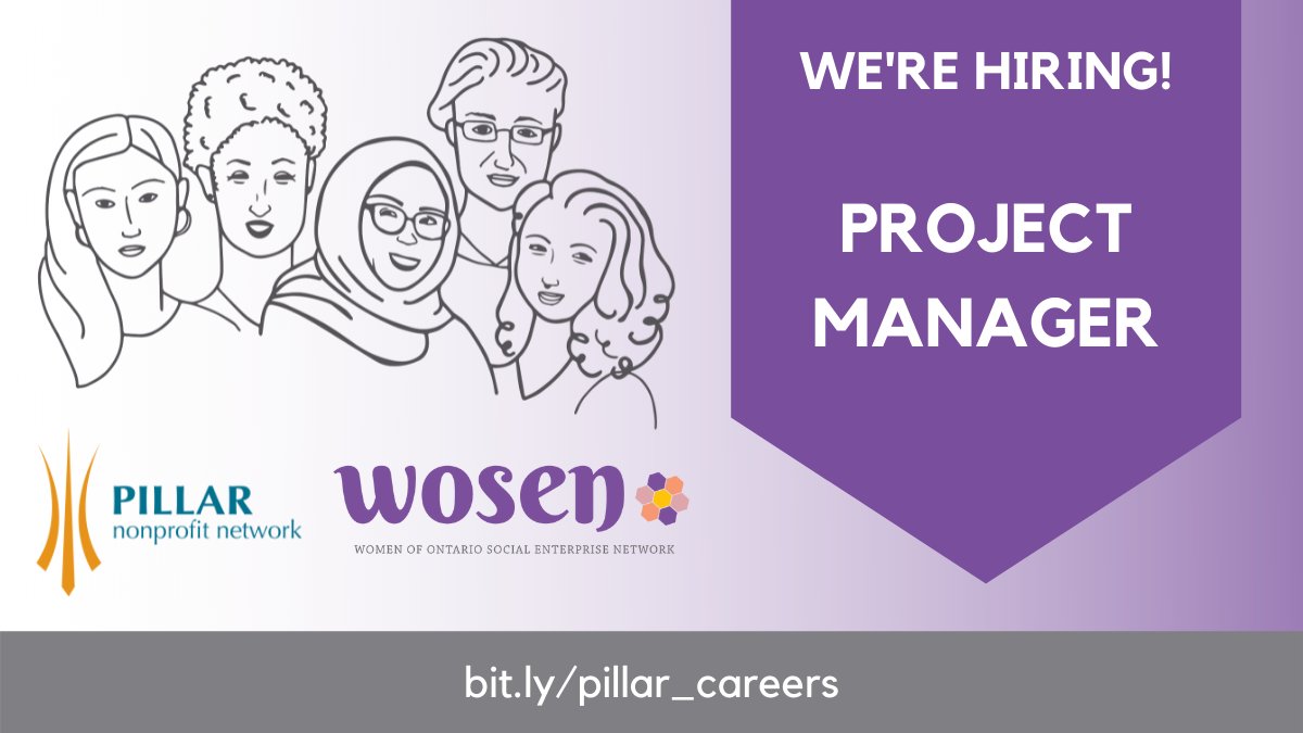 PillarNN's tweet photo. @PillarNN is hiring a project manager for the Women of Ontario Social Enterprise Network! Join a team that's working to change the social entrepreneurship ecosystem and build a more equitable economy. Apply by November 5: https://t.co/XCUOBm7ltk #WOSEN https://t.co/edfzUewtEJ