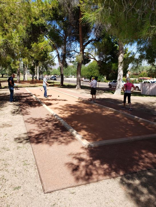 TucsonParksRec's tweet photo. We want to send out a HUGE shout out and thank you to John Blackwell and Denice Blake, who donated the funds to install a bocce court at Himmel Park. It turned out beautiful and will get great use by the community for years to come. #ParkPartners #BuildingCommunity https://t.co/OLmWbk0XH5