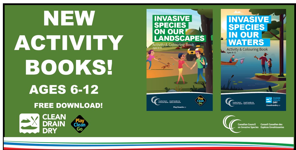 The Canadian Council on Invasive Species has released their NEW activity books educate &amp; promote youth to stop the spread of #invasivespecies in their communities! They extend thanks to their partner <a href="/iscbc/">Invasive Species BC</a> &amp; support from @TDFEF
Find them: canadainvasives.ca/invasive-speci…