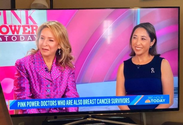 swang8's tweet photo. Thank you @3rdhourtoday for #PinkPower and spreading the #BreastCancer message!
So amazing to be on stage with @DrMarisaWeiss &amp; the fantastic welcoming hosts of the @TodayShow!
@alroker @craigmelvin @SheinelleJones @JillMartin 
@Breastcancerorg https://t.co/C4WAfFrayo