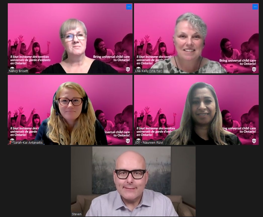 Ontario needs quality, affordable child care now. #Unifor is meeting with Ontario Liberal Leader <a href="/StevenDelDuca/">Steven Del Duca</a> to send that message loud and clear and to push the <a href="/fordnation/">Doug Ford</a> government to sign on to the federal plan. Sign the petition at: unifor.org/childcareontar…. #cdnchildcare