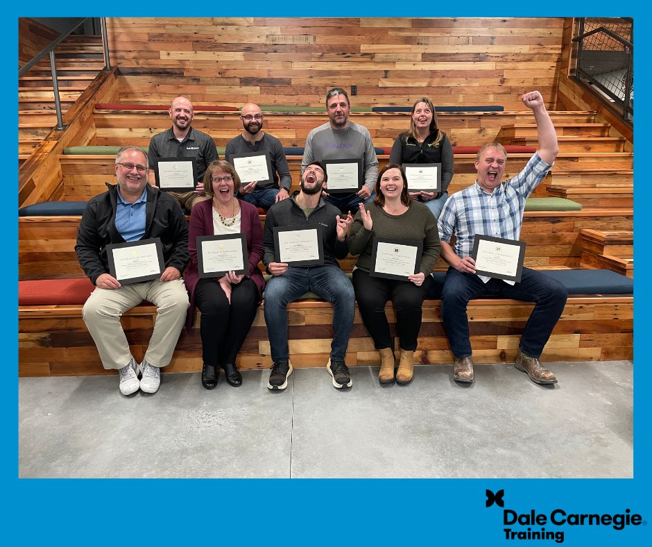 DaleCarnegieND's tweet photo. 🎉🎉🎉This week we are celebrating award winners &amp; graduates from the Leadership Training for Results course!! CONGRATULATIONS to this great group of leaders! 

#daledit #dalecarnegietraining https://t.co/c64Nc9pUFQ