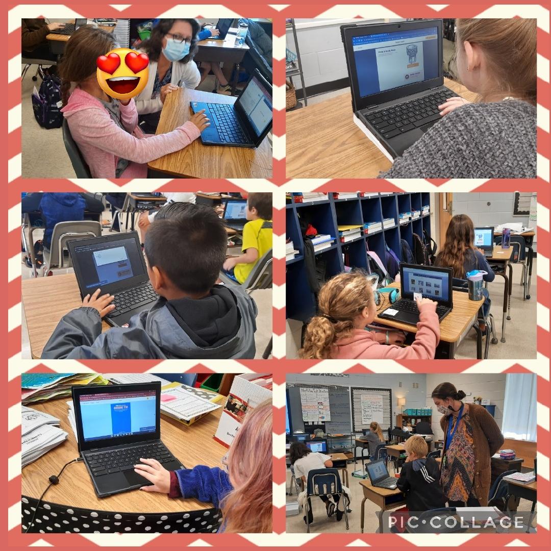 swilliams206's tweet photo. We're back at it again for day 2. Today we checked out @SkylandElem Ms. Menard's & Mrs. Finley's classes as they worked on their Colonial research project in @BookCreatorApp. #gcsStrong #GCSPLI #GCS1VISION1VOICE https://t.co/bjVdocvSsT