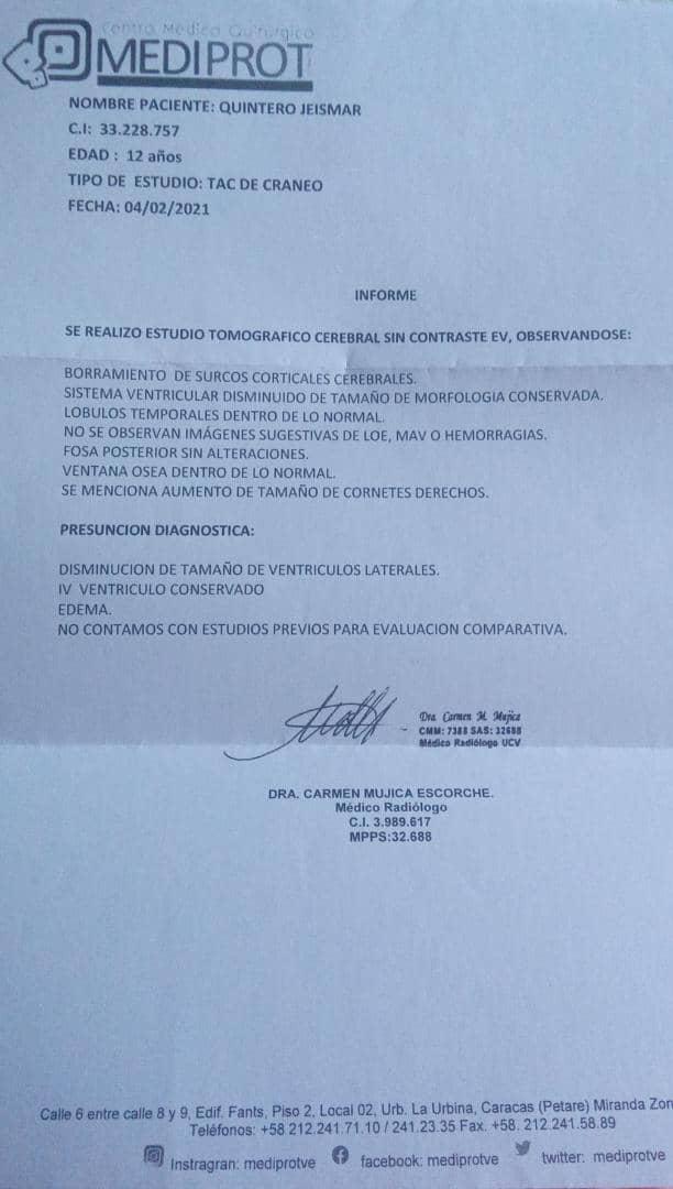 ElPitazoTV's tweet image. #ServicioPúblico | Jeimar Quintero (12) presenta convulsiones provocada por patrón de vigilia y somnolencia anormal, y requiere: carbamazepina tab. 200mg u oxcarbamazepina tab. 600mg para colaborar comunicarse con Ronal Quintero 04129340793 o Jessi Vidal 04129340793