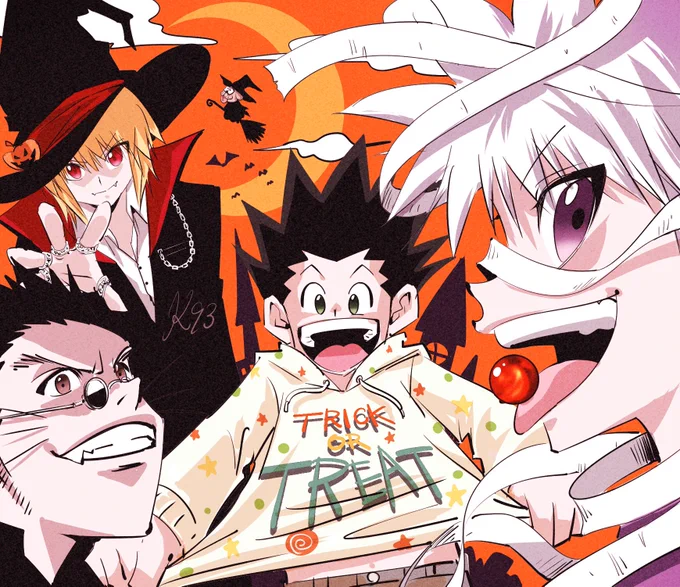 Trick or Treat !!🎃👻🍭
 #hxhハロウィン企画2021 
 #hxh #hxhfanart 