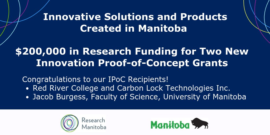 Research_MB's tweet photo. Congratulations to our latest Innovation Proof-of-Concept Recipients!
#Research and #Innovation excellence here in #Manitoba!
$200K for local researchers and companies:
https://t.co/s00653DZzh
@MBGov @MinJonReyes @um_research @RRC @carbonstopshere #ResearchMB #mbpoli #YWG https://t.co/O2IMNcdfRY