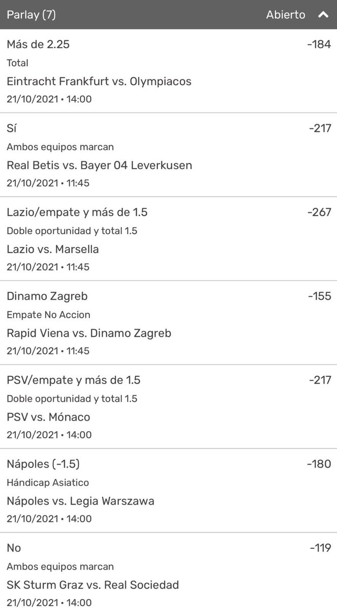 LaMeraFiera's tweet photo. PARLAY EUROPA LEAGUE

160❤️ y subo mi mejor apuesta de la NBA. https://t.co/qxPY8zP65q