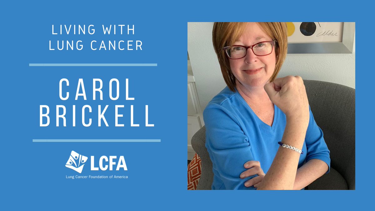 She is #livingwithlungcancer! <a href="/brickellcarol/">Carol Brickell</a> received a #lungcancer #diagnosis with a #ROS1 #biomarker, until recently when her biomarker went through a rearrangement and she went back to the drawing board with #treatments! Read more here: bit.ly/2CTUVGv