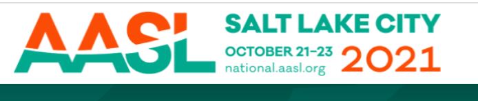 SO very exciting to be in a room filled with school library researchers at #AASL21! Educators of School Librarians and Community of Scholars exploring what is being studied in the field!