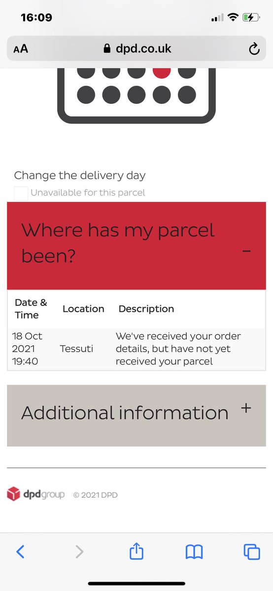 annabore1's tweet photo. @TessutiUK absolutely shocking service from Tessuti.DPD received the order details from yourself but still 8 days down the line they haven’t got my parcel from you! Yet you’re telling me it’s been shipped when it clearly shows it hasn’t https://t.co/hOpxVqbhnU
