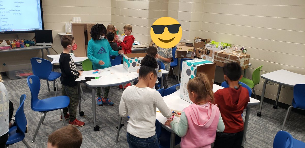 CommonsKse's tweet photo. @DaniFSUteacher second graders started their construction today of their solution to the problem they wanted to solve in the 3 Javalinas. Such great collaboration!! @Novel_Eng   @KSpringsLions @CCSDLibMedia @glma @CCALMS #creativity #collab #communication https://t.co/ZAIljGQ0vr