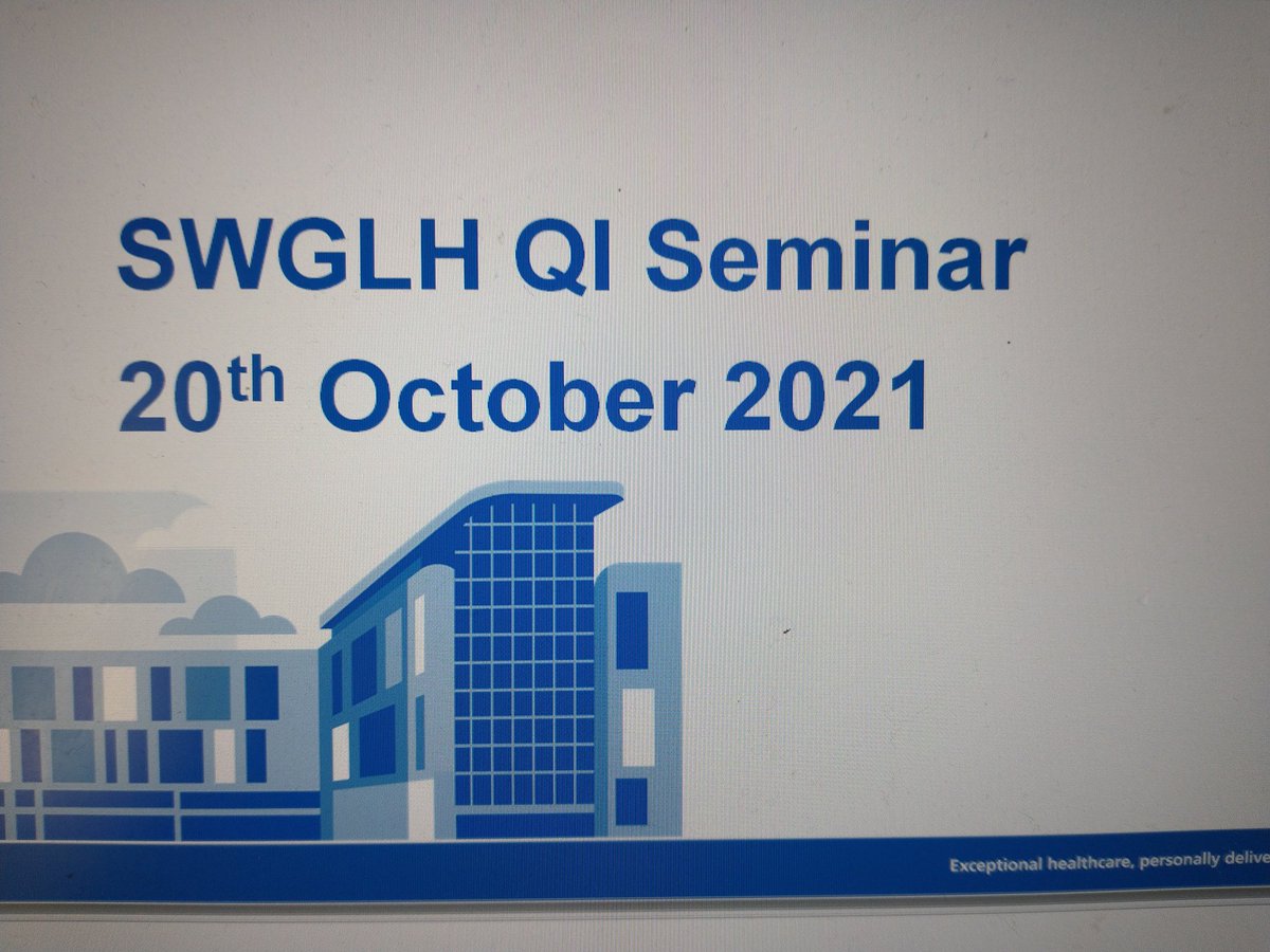 Yesterday we had QI #lunchtimeseminar  sharing 6 QI projects across @SWGLH with Bristol and @ExeterExomes 

Great to see a variety of QI projects recently implemented with lots of learning points and ideas for us try in our teams.
