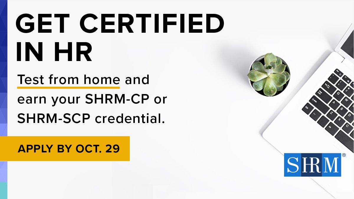 SHRMCertified's tweet photo. We want you to feel comfortable in your testing environment so you can do your best on the #SHRMCP or #SHRMSCP exam.
We have two options โ in person or virtual.
See which testing option is best for you to get #SHRMCertified: https://t.co/2n5bhH5BES https://t.co/uAqw0IivEL