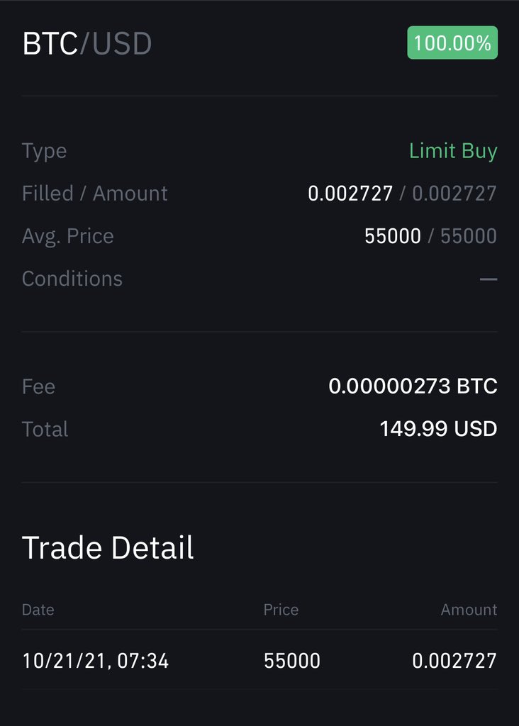 Someone just unloaded $BTC @ $8200 this morning on <a href="/BinanceUS/">Binance.US 🇺🇸</a>. I woke up to a limit order executed @ $55000.