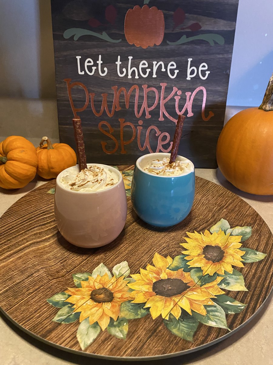 FarmFreshPet's tweet photo. We LOVE pumpkin spice season, so we decided to make some @pupkinspice drinks for our pups to celebrate! Go check out our Tiktok and Instagram for the recipe! https://t.co/AUVsePWiaA