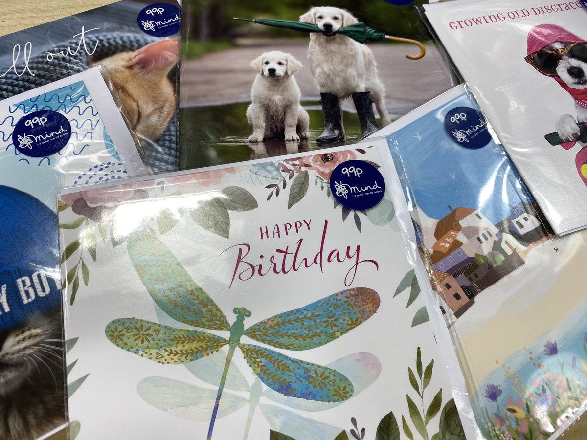 MindLondonRd's tweet photo. We have just put into the shop a great selection of brand new cards, and all 99p! #mymindshop #forbettermentalhealth @ShopsMind #cards #new #greatprice #greatdesigns #bequick https://t.co/43FAhcuLAe