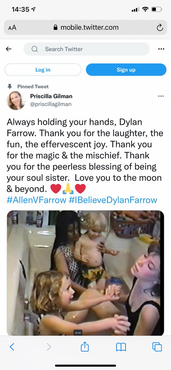 Chuckwillswido1's tweet photo. @elseverwoerd @jeanpierreleduc @BobWeide The lifelong infantilisation of Dylan, now 36, continues with Priscilla’s pintweet. Is that Lark or Tam with Ronan? Creepy as all F. https://t.co/TOZvMNwUGG