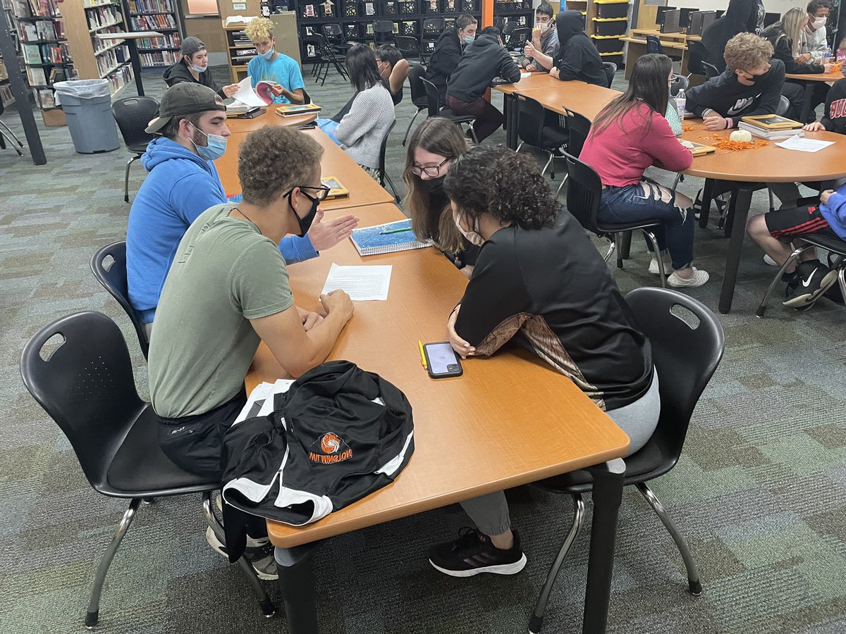 A lot of people ask me what I do all day in the <a href="/WHSCane/">Wilmington HS</a> library?? Every day is different and that’s what I love!

- student of the month breakfast w <a href="/scwoodruff22/">Sam Woodruff</a> 
- PSAT preregistration w <a href="/CaneCounselors/">Cane Counselors</a> 
- Mrs Goodbar brought 2 English classes down for an enrichment activity