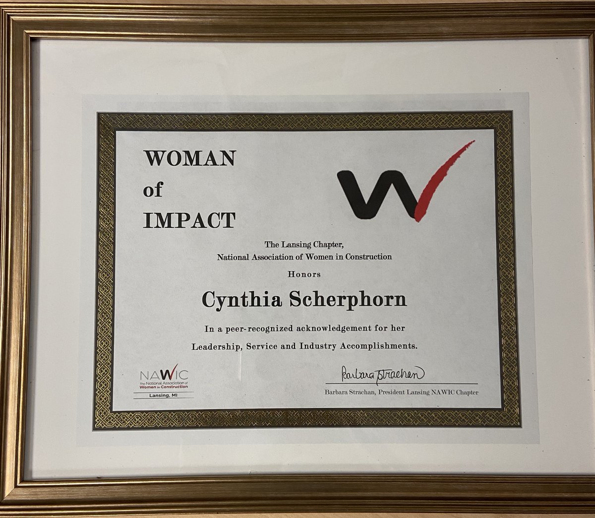 OaklandSchools's tweet photo. We are so proud of Cynthia Scherphorn, our Career Readiness Consultant in Student Services, who was honored TWICE last week by our business and industry partners @nawicnational and MCPA! Congrats Cynthia! #LifeAtOS https://t.co/tjeGDTCPPS