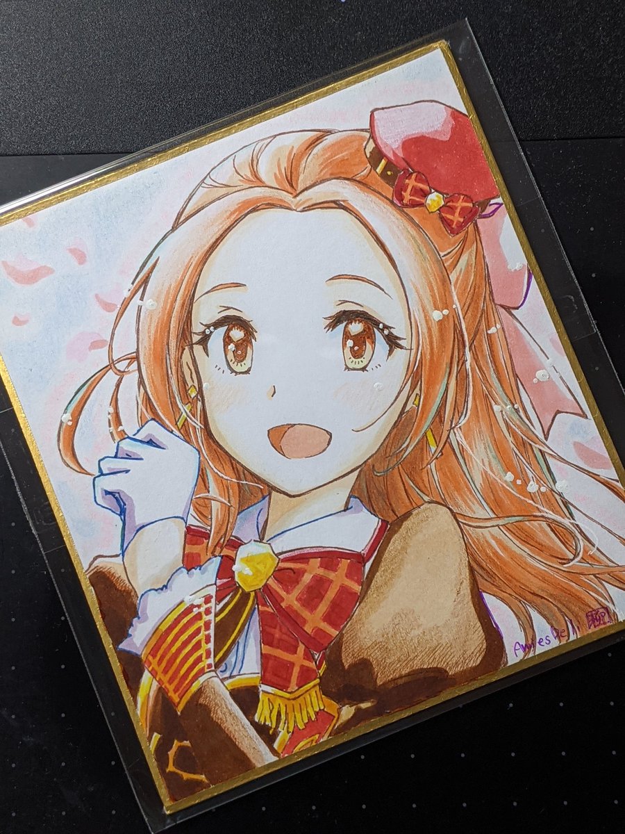 新刊コソコソうわさ話
大体好きに描いていますが、時々特定の個人に向けて「届け!」って思いながら描くことがあります。
レイちゃんの絵はみぞかえさんに向けて、セイラのおっぱい劇場はえすとれあさんへ、色紙のノエルちゃんはチルマスさんへといった具合にです。 
