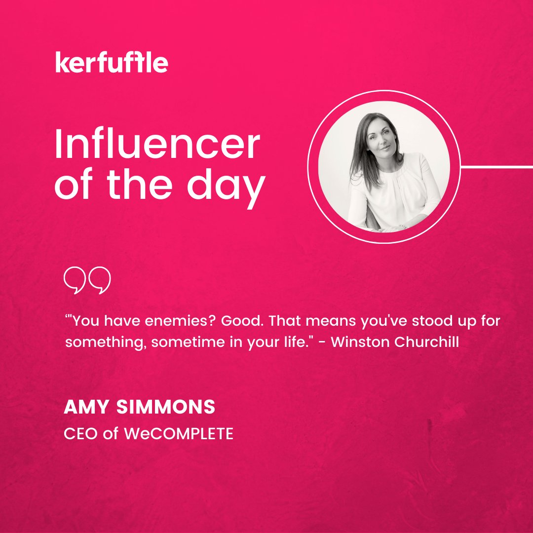 Say hello to our influencer of the day, Amy Simmons - CEO of <a href="/we_complete/">WeCOMPLETE</a>  
Learn more about Amy here: bit.ly/3aRB88t

#kerfuffleit #keyinfluencer