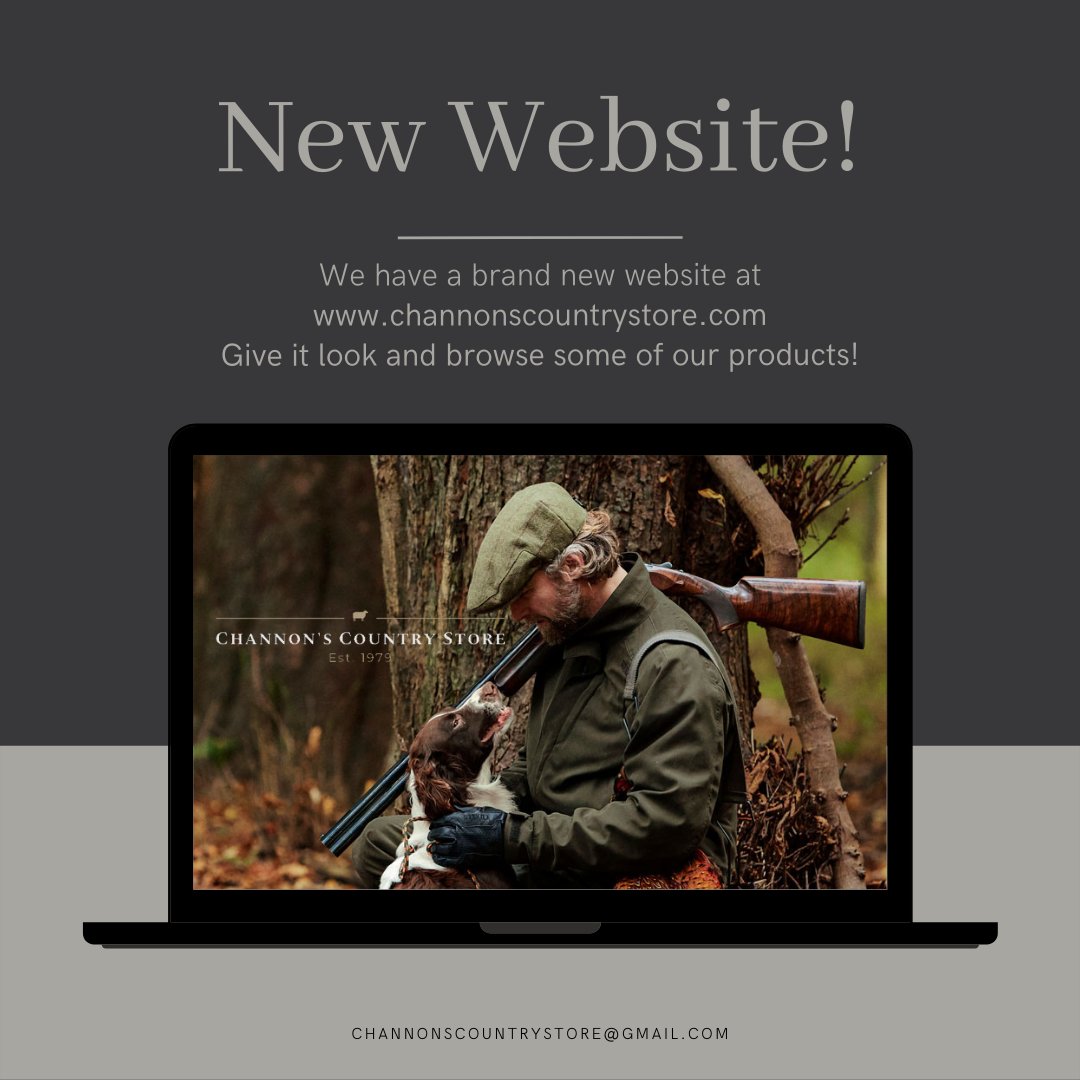 We have a brand #new #website! Have a look at channonscountrystore.com to see what Vincent has to say or to enter our #photography #competition
